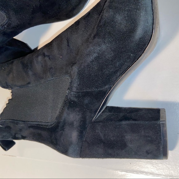 Steve Madden Subtle Pointed Ankle sueded Bootie black 8.5 - Picture 10 of 13